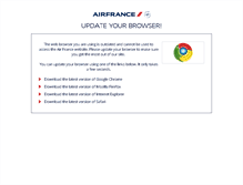 Tablet Screenshot of airfrance.com.hk