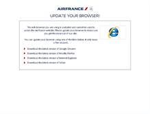 Tablet Screenshot of airfrance.es